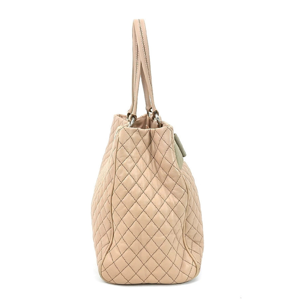 Salvatore Ferragamo pink handbag Vara leather silver rion beige Silver Tan